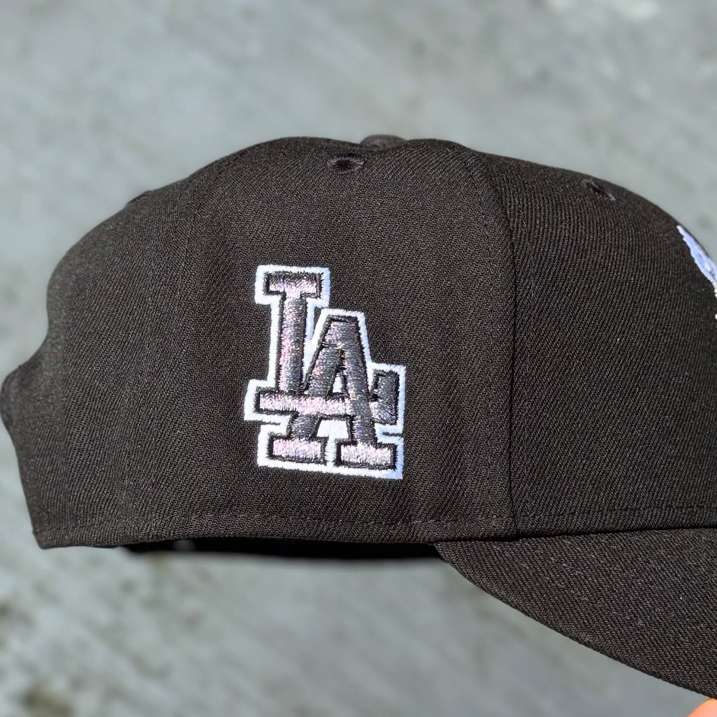 NEW ERA BLACK LOS ANGELES DODGERS FLAME LOGO EMBROIDERED CASUAL BASEBALL CAP-Maverick