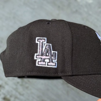 NEW ERA BLACK LOS ANGELES DODGERS FLAME LOGO EMBROIDERED CASUAL BASEBALL CAP-Maverick