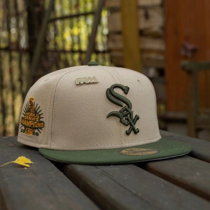 NEW ERA CHICAGO WHITE SOX WORLD SERIES CHAMPIONS 2005 EMBROIDERED CASUAL BASEBALL CAP-Maverick