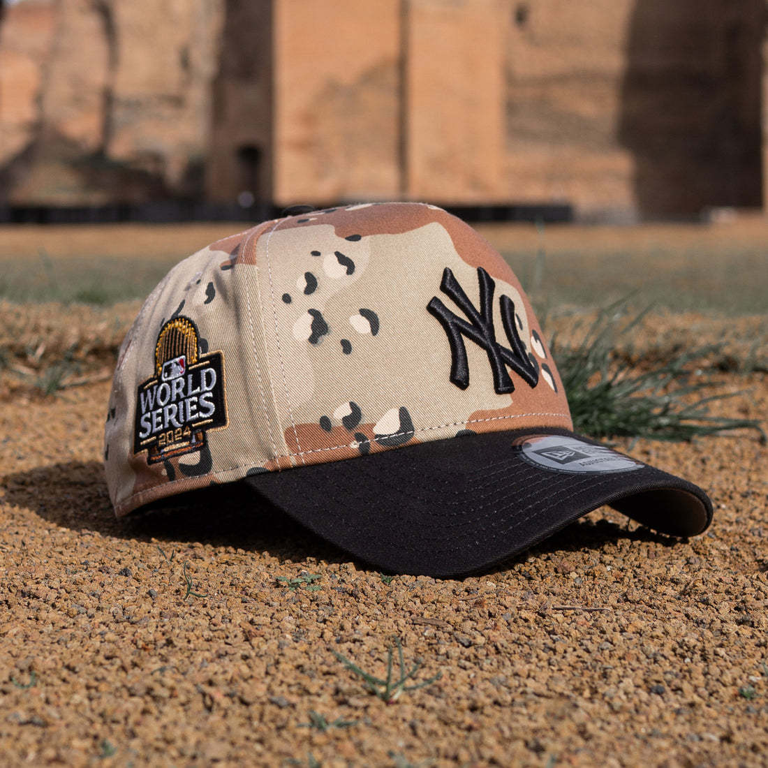 EXCLUSIVE 9FORTY A-FRAME NEW YORK YANKEES 2024 WORLD SERIES DESERT CAMO – NEW ERA CAP-Maverick