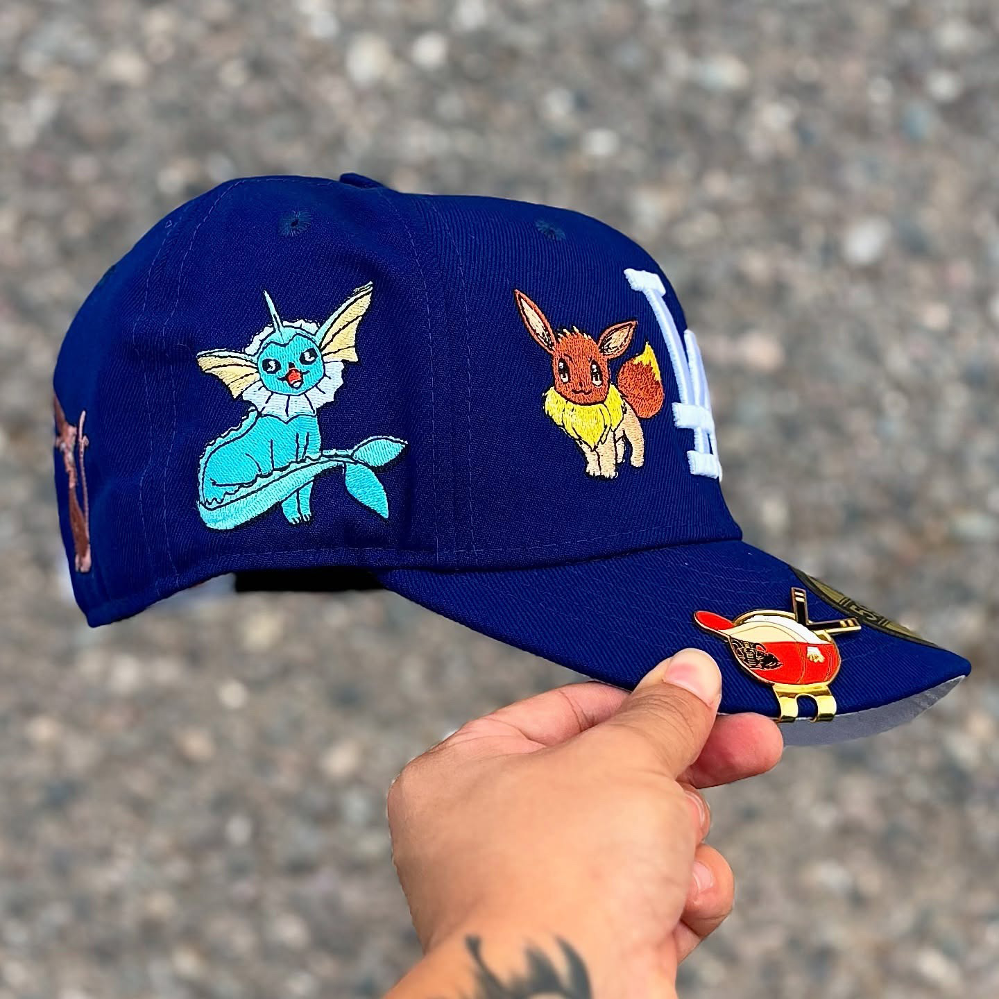 NEW ERA LA DODGERS X POKÉMON BLUE EMBROIDERED CASUAL BASEBALL CAP-Maverick