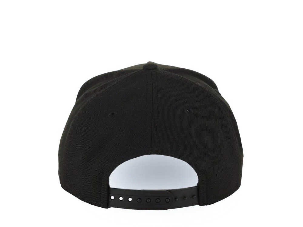 NEW ERA LOS ANGELES DODGERS MLB 9FORTY 940 ADJUSTABLE A-FRAME CAP HAT BLACK CROWN/VISOR WHITE/METALLIC GOLD/RED FIRE/FLAME LOGO 40TH ANNIVERSARY SIDE PATCH GRAY UV-Maverick