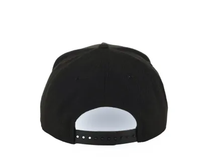 NEW ERA LOS ANGELES DODGERS MLB 9FORTY 940 ADJUSTABLE A-FRAME CAP HAT BLACK CROWN/VISOR WHITE/METALLIC GOLD/RED FIRE/FLAME LOGO 40TH ANNIVERSARY SIDE PATCH GRAY UV-Maverick