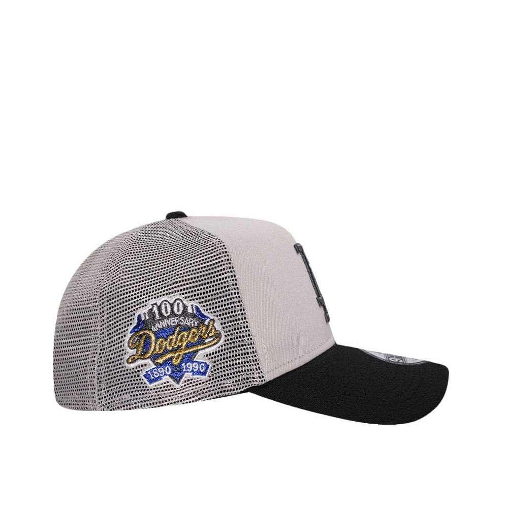 NEW ERA LOS ANGELES DODGERS 100TH ANNIVERSARY STONE TWO TONE EDITION 9FORTY A FRAME TRUCKER SNAPBACK CAP-Maverick