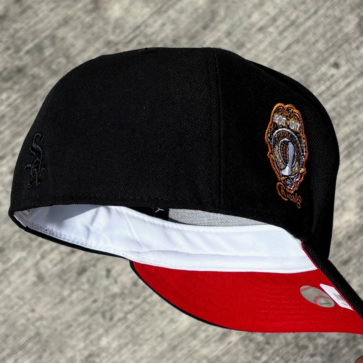 NEW ERA CHICAGO WHITE SOX FLAME BLACK PRIME EDITION EMBROIDERED CASUAL BASEBALL CAP-Maverick