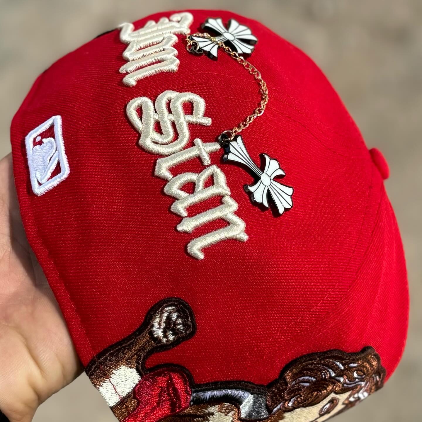 NEW ERA JON STAN CHICAGO WHITE SOX RED EMBROIDERED CASUAL BASEBALL CAP-Maverick