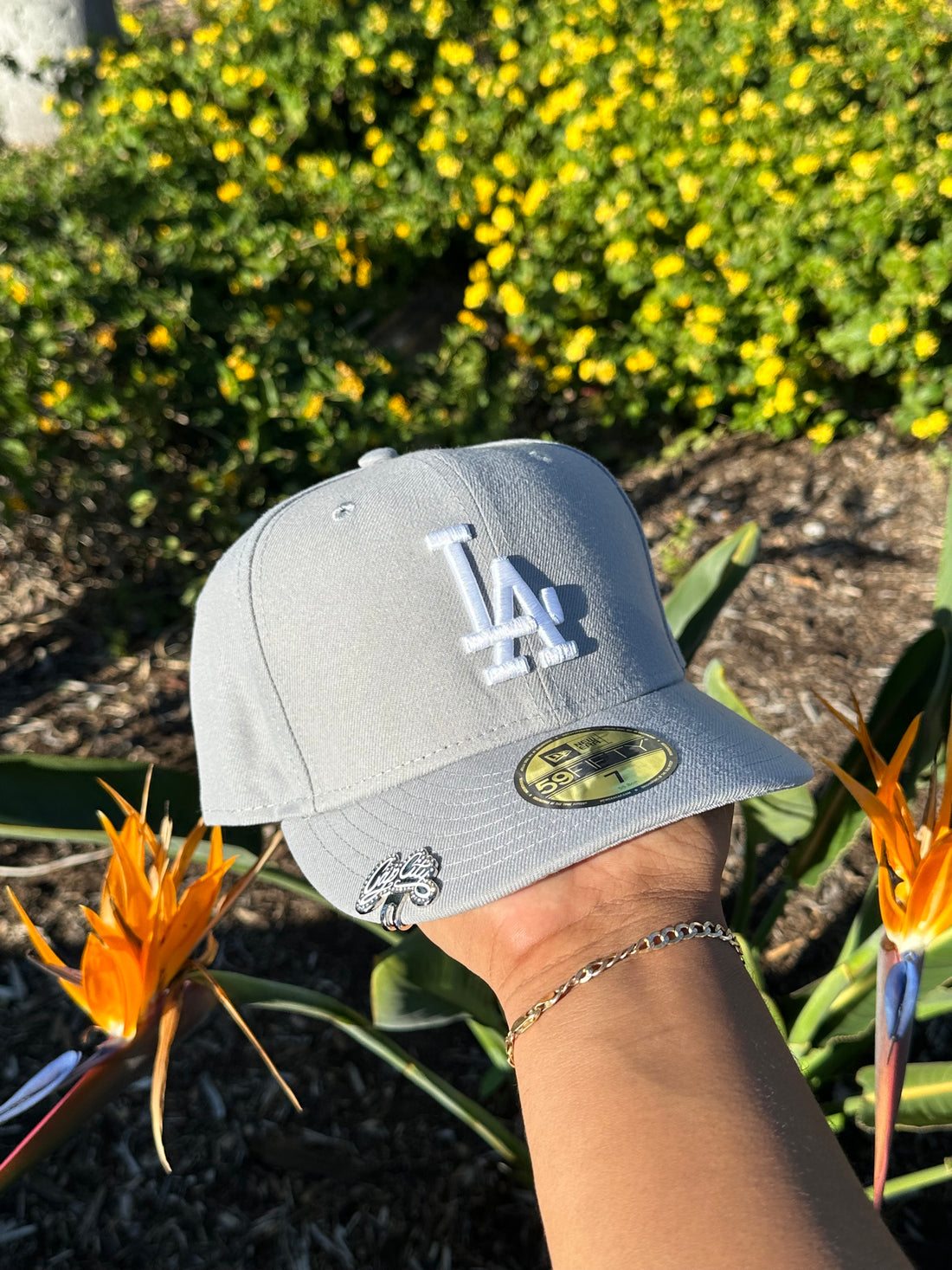 NEW ERA EXCLUSIVE 59FIFTY SMOKE GREY LOS ANGELES DODGERS-Maverick