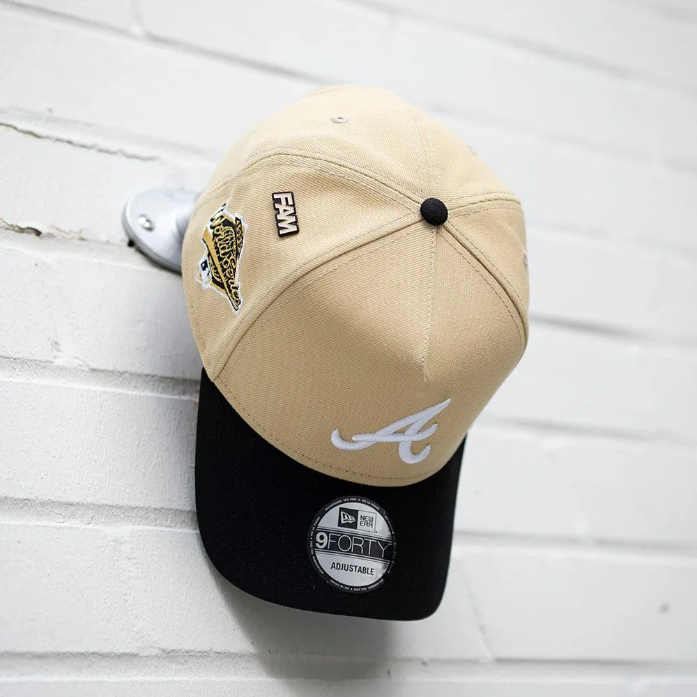 NEW ERA 9FORTY A-FRAME MLB ATLANTA BRAVES WORLD SERIES 1995 TWO TONE / KELLY GREEN UV SNAPBACK-Maverick
