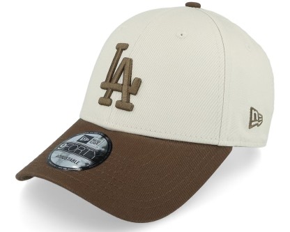 NEW ERA LOS ANGELES DODGERS CONTRAST WORLD SERIES PATCH 9FORTY STONE/BROWN ADJUSTABLE-Maverick