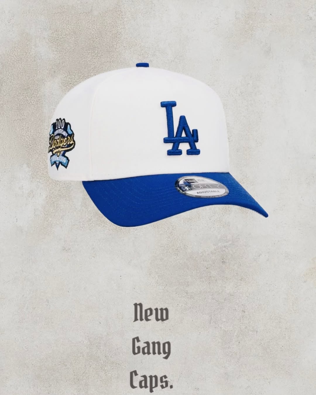 NEW ERA LOS ANGELES DODGERS 100TH ANNIVERSARY CHROME TWO TONE EDITION 9FORTY A FRAME SNAPBACK HAT-Maverick