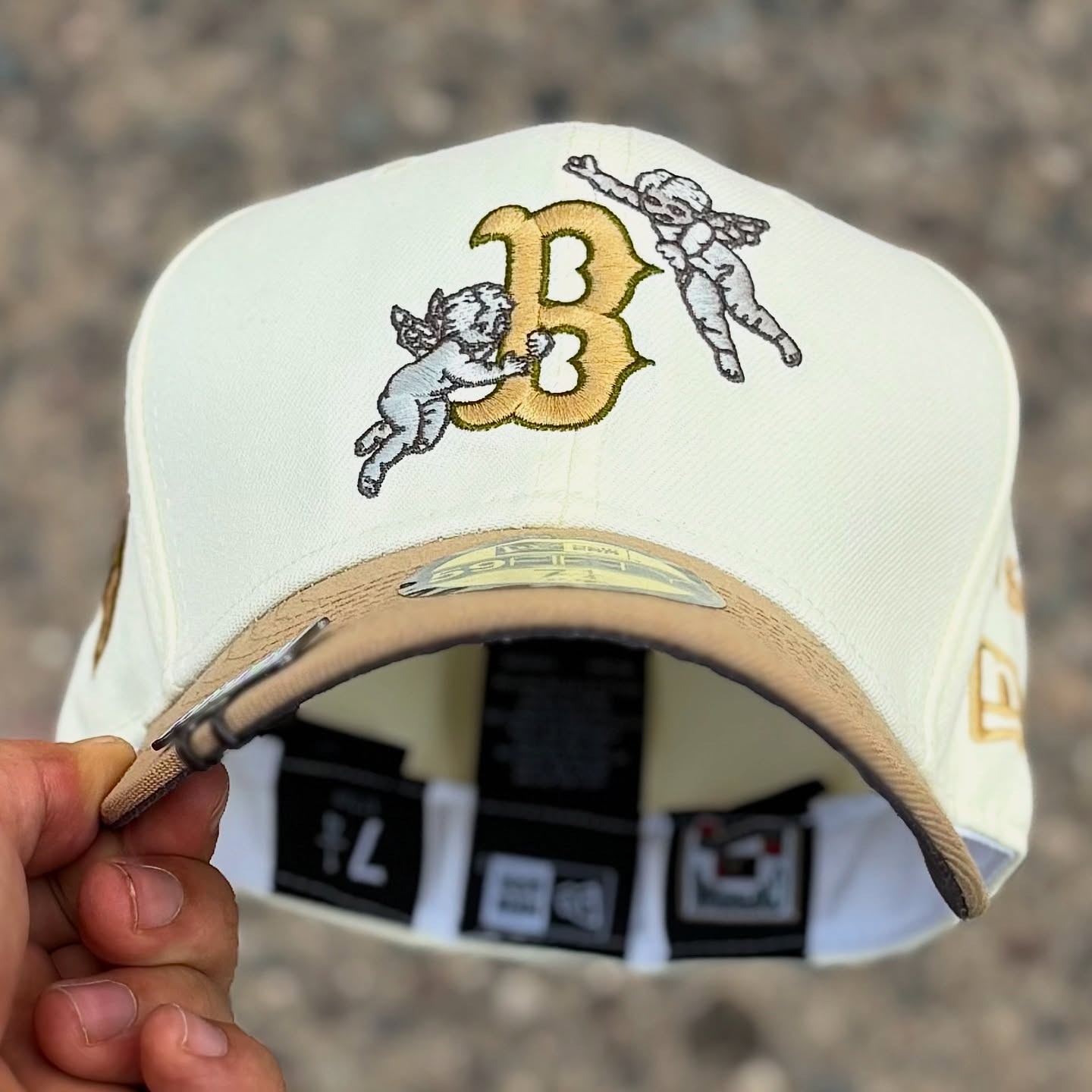 NEW ERA BOSTON RED SOX GOLD JON STAN EMBROIDERED CASUAL BASEBALL CAP-Maverick