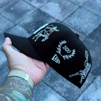 NEW ERA NEW YORK YANKEES MYTHICAL 59FIFTY EMBROIDERED CASUAL BASEBALL CAP-Maverick