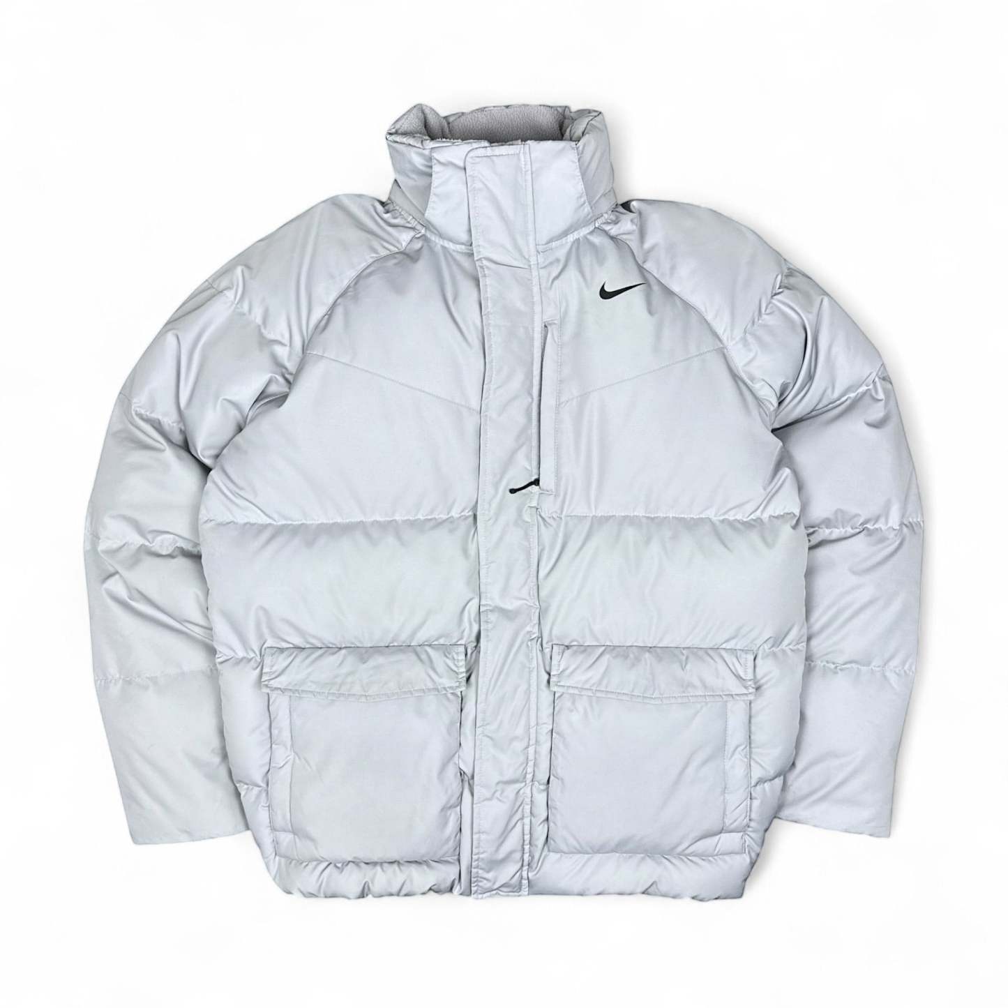 Vintage Y2K Down Pufferjacke Grau-Maverick