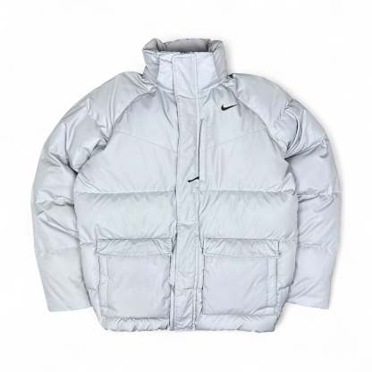 Vintage Y2K Down Pufferjacke Grau-Maverick