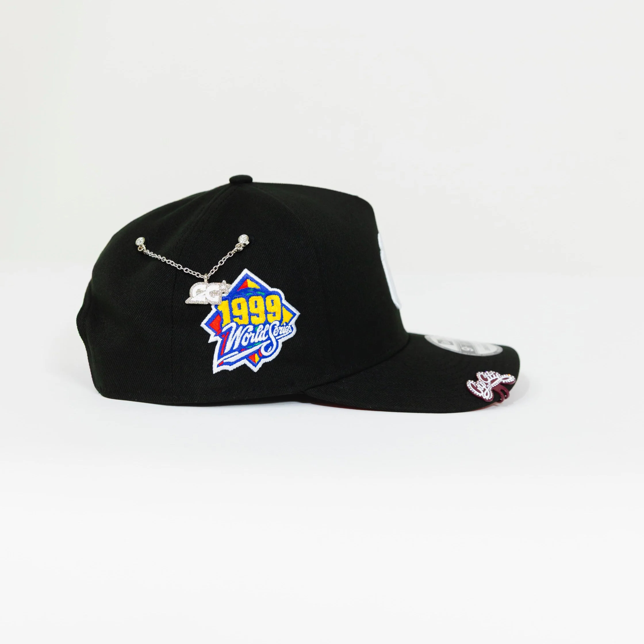 NEW ERA EXCLUSIVE 9FIFTY A-FRAME BLACK NEW YORK YANKEES SNAPBACK W/ 1999 WORLD SERIES SIDE PATCH-Maverick