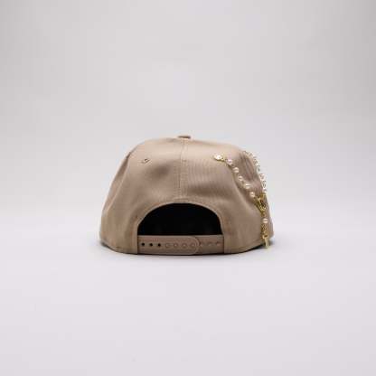 NEW ERA EXCLUSIVE 9FIFTY A-FRAME LIGHT KHAKI ATLANTA BRAVES SNAPBACK W/ 2000 ALL STAR GAME SIDE PATCH-Maverick