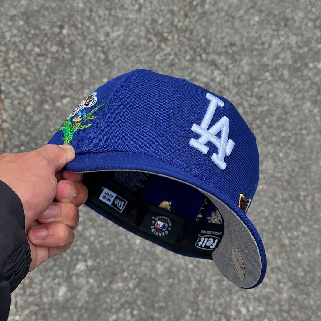NEW ERA LOS ANGELES DODGERS EMBROIDERED CASUAL BASEBALL CAP-Maverick