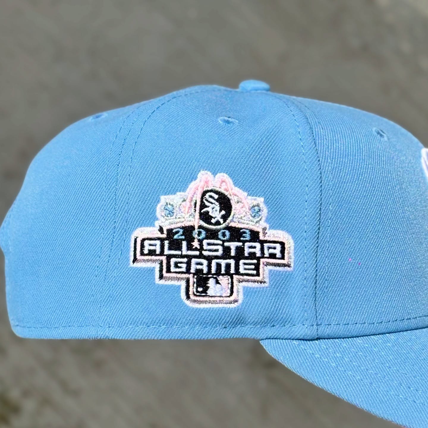 NEW ERA CHICAGO WHITE SOX ALL STAR GAME 2003 SKY BLUE EMBROIDERED CASUAL BASEBALL CAP-Maverick