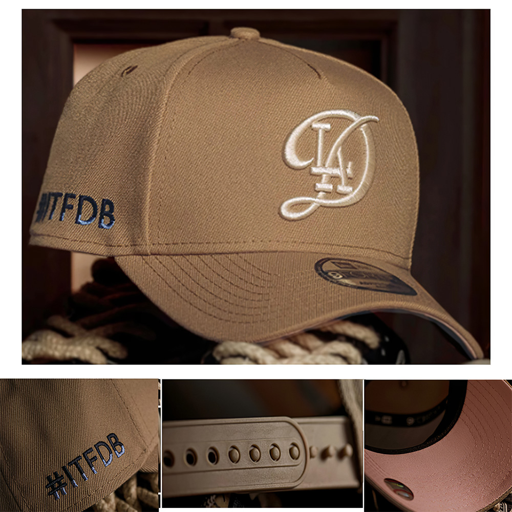 NEW ERA 9FORTY A-FRAME MLB LOS ANGELES DODGERS ITFDB CAMEL/ PINK UV SNAPBACK-Maverick
