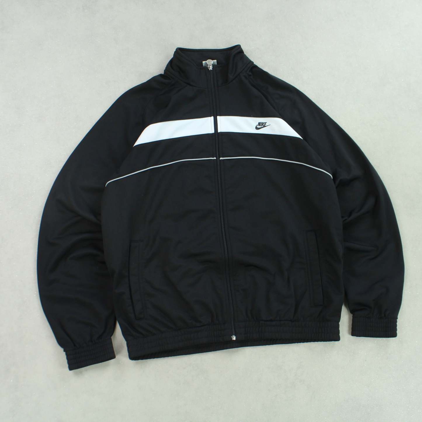 RARE 00s Track Jacket Black-Maverick