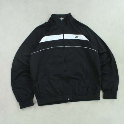 RARE 00s Track Jacket Black-Maverick