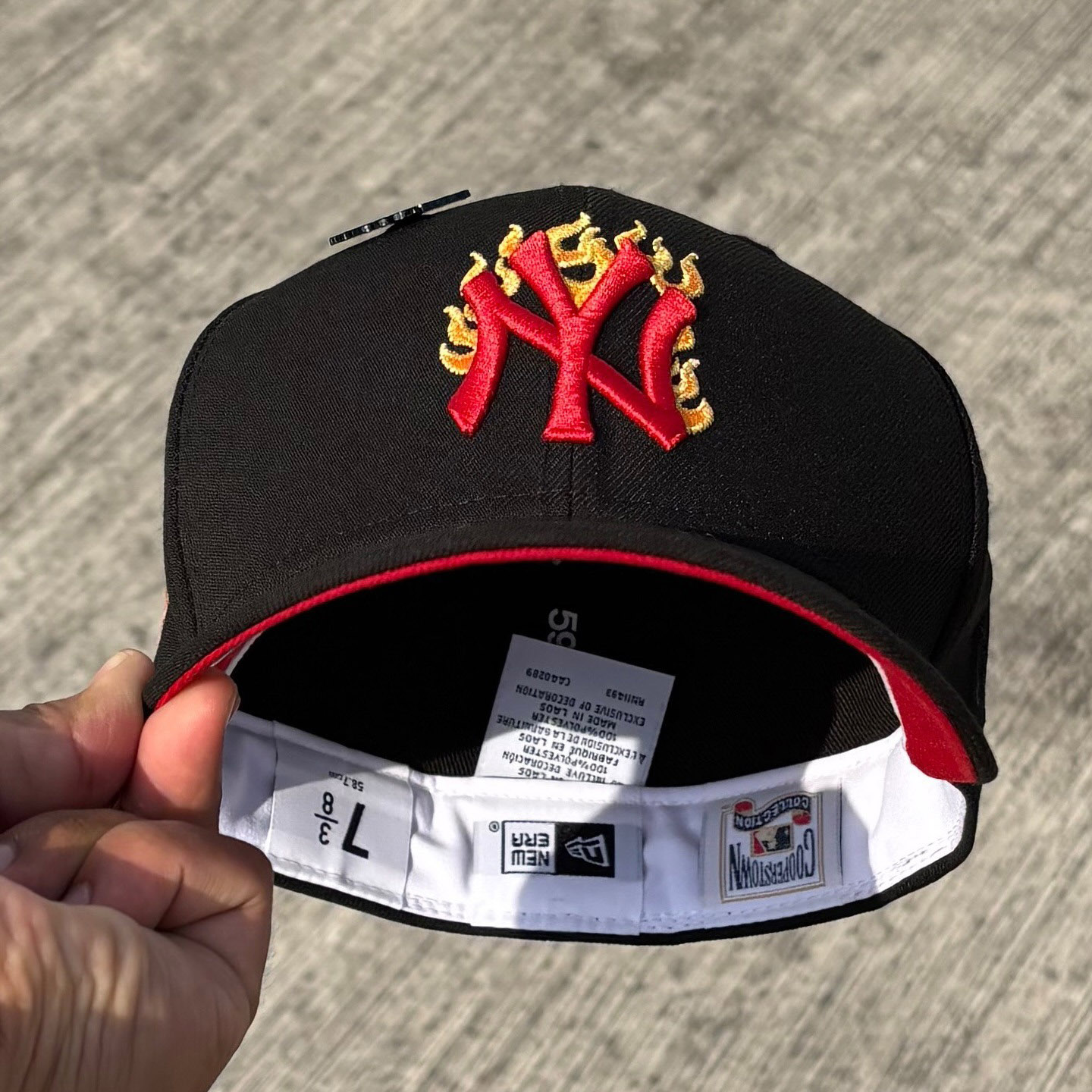 NEW ERA NEW YORK YANKEES WORLD SERIES 1927 BLACK FIRE EDITION EMBROIDERED CASUAL BASEBALL CAP-Maverick
