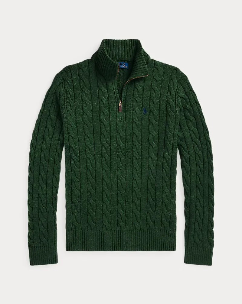 Cable Knit Quarter-Zip