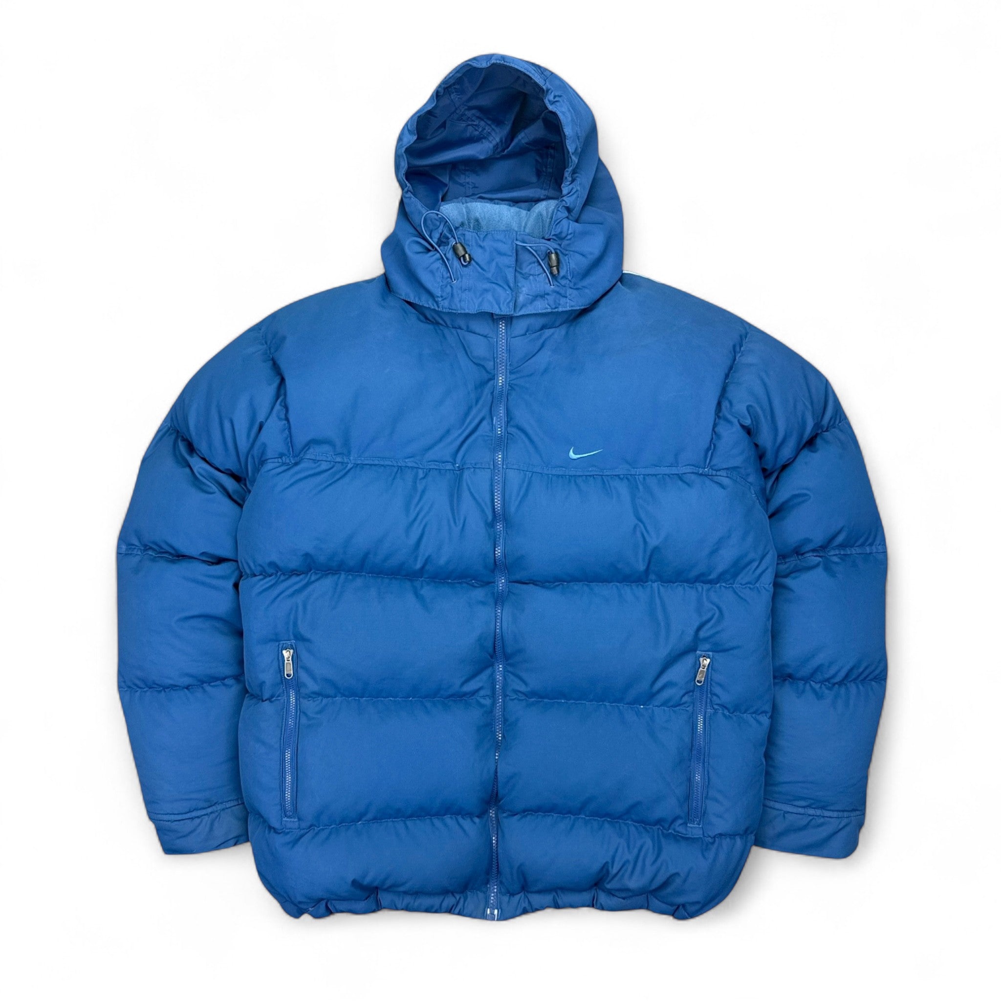 Vintage Y2K Puffer Jacke Blau-Maverick