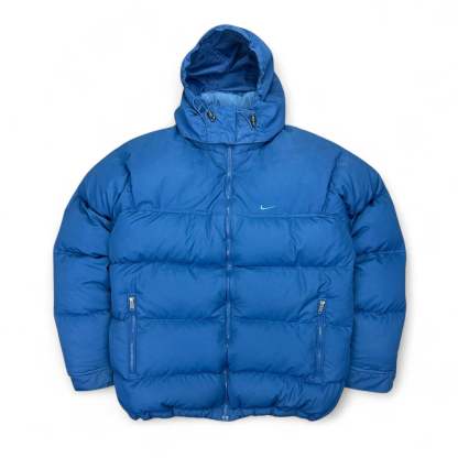Vintage Y2K Puffer Jacke Blau-Maverick