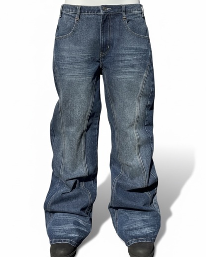 VINTAGE FLARED DENIM JEANS