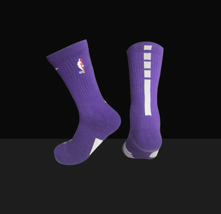 Hoop ArmourElite Socks Purple/White-Maverick