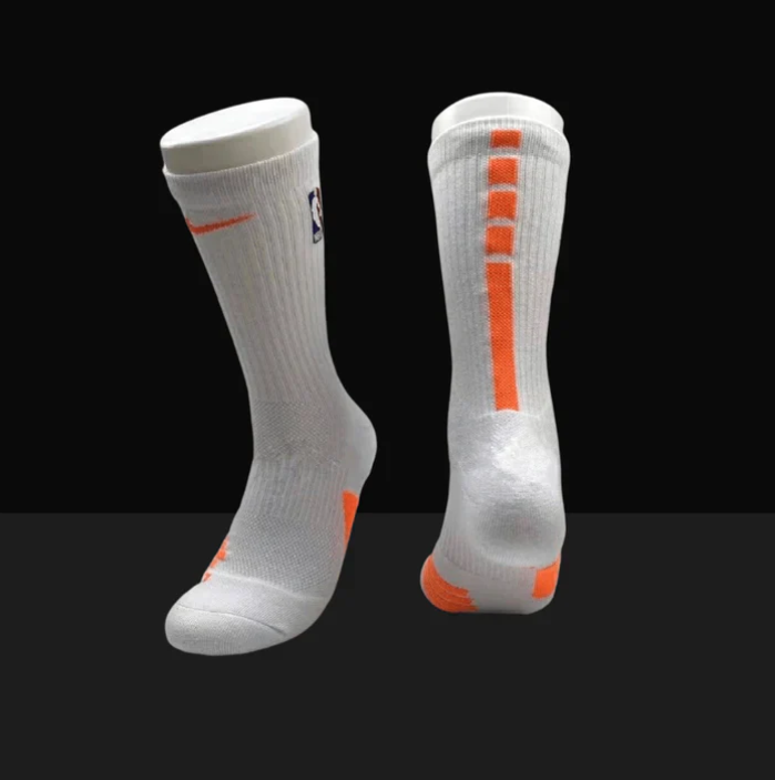 Hoop ArmourElite Socks White/Orange-Maverick