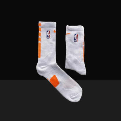 Hoop ArmourElite Socks White/Orange-Maverick