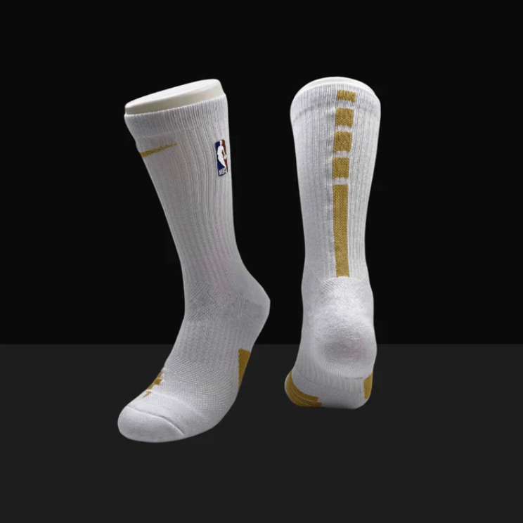 Hoop ArmourElite Socks White/Yellow-Maverick