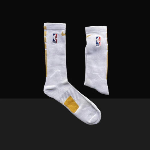 Hoop ArmourElite Socks White/Yellow-Maverick