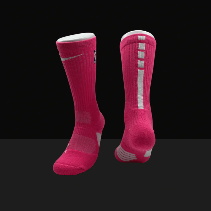 Hoop ArmourElite Socks Pink/White-Maverick