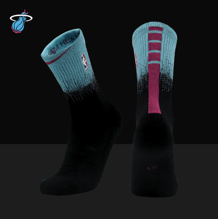 Hoop ArmourMiami Blue/Black Gradient Elite Socks-Maverick