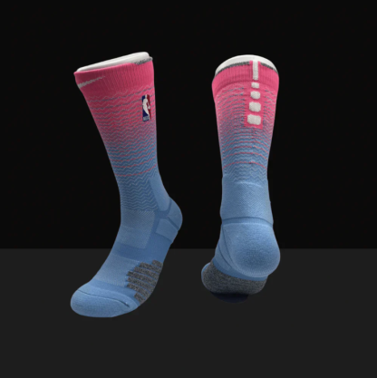 Hoop ArmourMiami Pink/Blue Gradient Elite Socks-Maverick