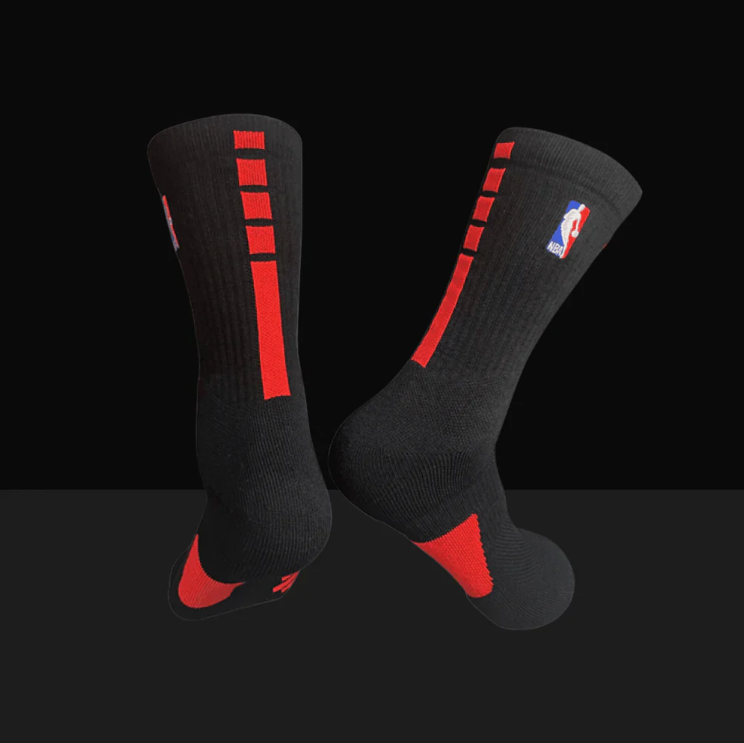 Hoop ArmourElite Socks Black/Red-Maverick