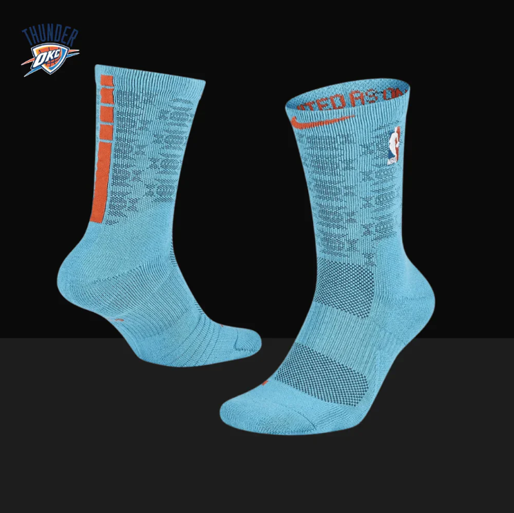 Hoop ArmourOklahoma Elite Socks Blue/Orange-Maverick