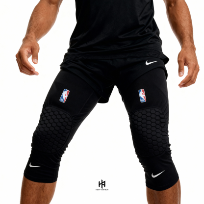 Elite Pro Black Compression Padded Knee Sleeve-Maverick