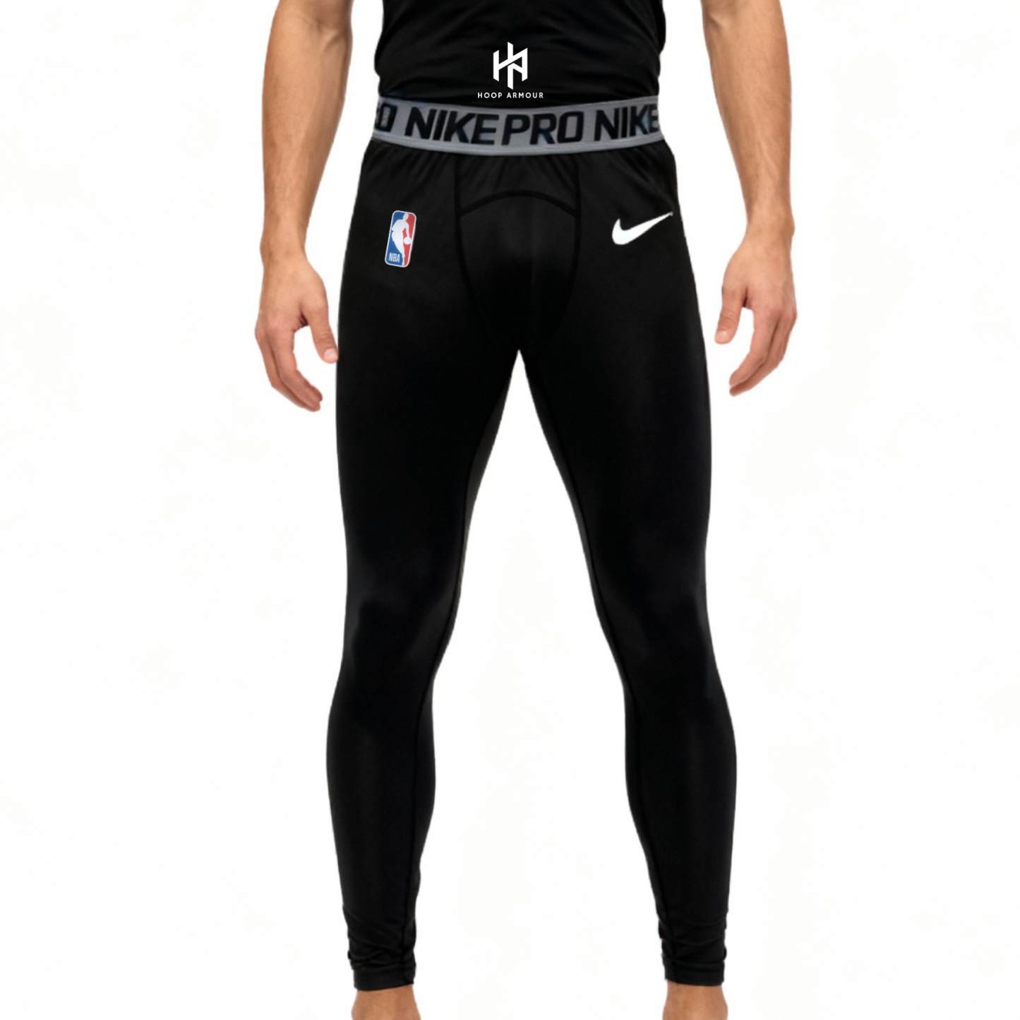 Elite Pro Black Compression Tights-Maverick