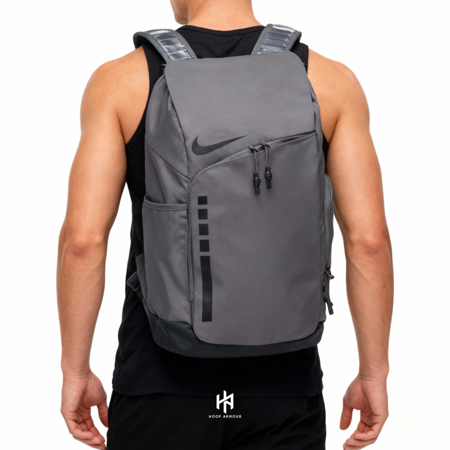 Hoop Armour Elite Backpack Grey Black-Maverick