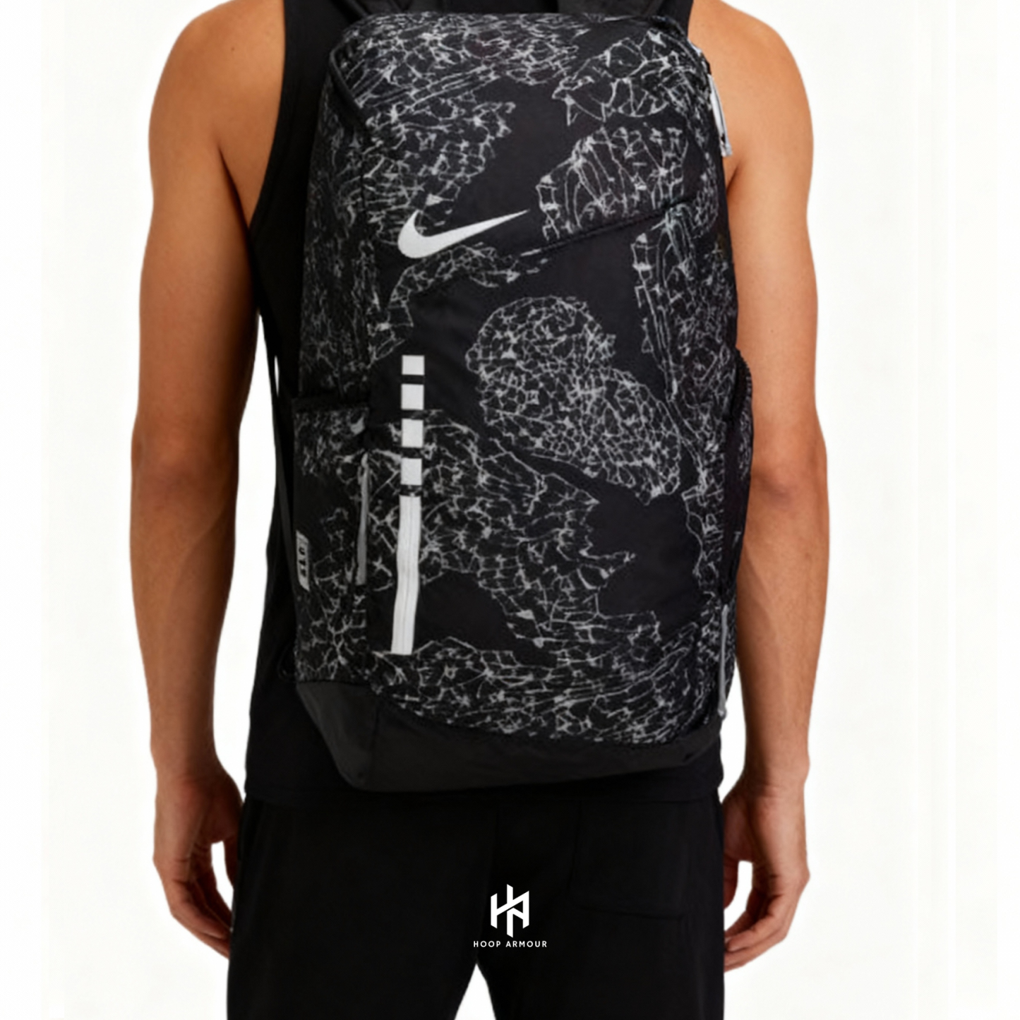 Hoop Armour Elite Backpack Black White-Maverick