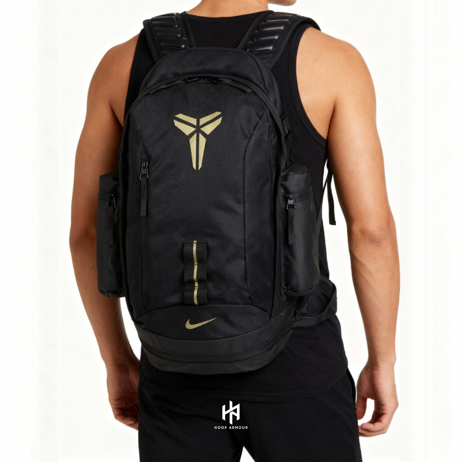 Hoop Armour Mamba Backpack Black Gold-Maverick