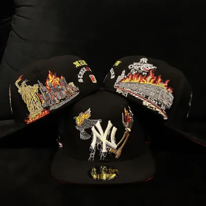 NEW ERA X HELL YORK NEW YORK YANKEES EMBROIDERED CASUAL BASEBALL CAP-Maverick