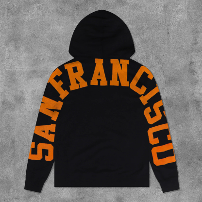 San Francisco Print Long Sleeve Hoodies-Maverick