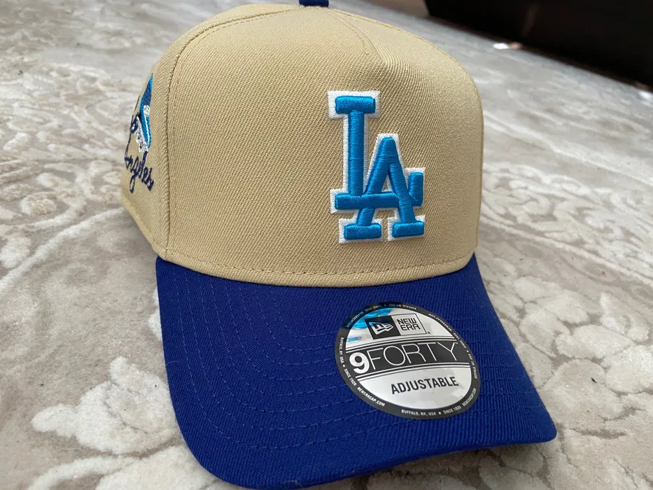 NEW ERA 9FORTY A-FRAME MLB LOS ANGELES DODGERS TWO TONE / DARK BLUE UV SNAPBACK CAP-Maverick