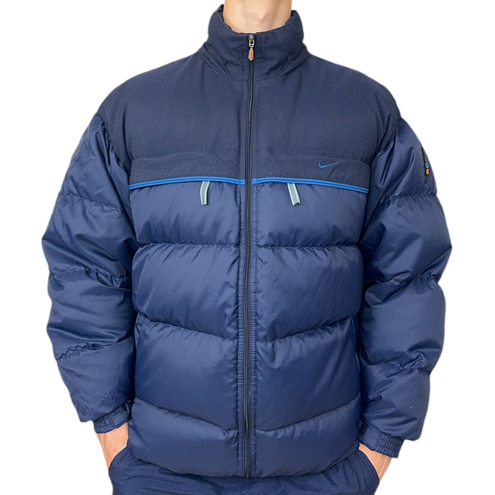 Vintage 90s Down Pufferjacke Navy-Maverick