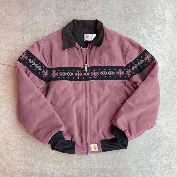 Vintage tribal pattern zip-up jacket-Maverick